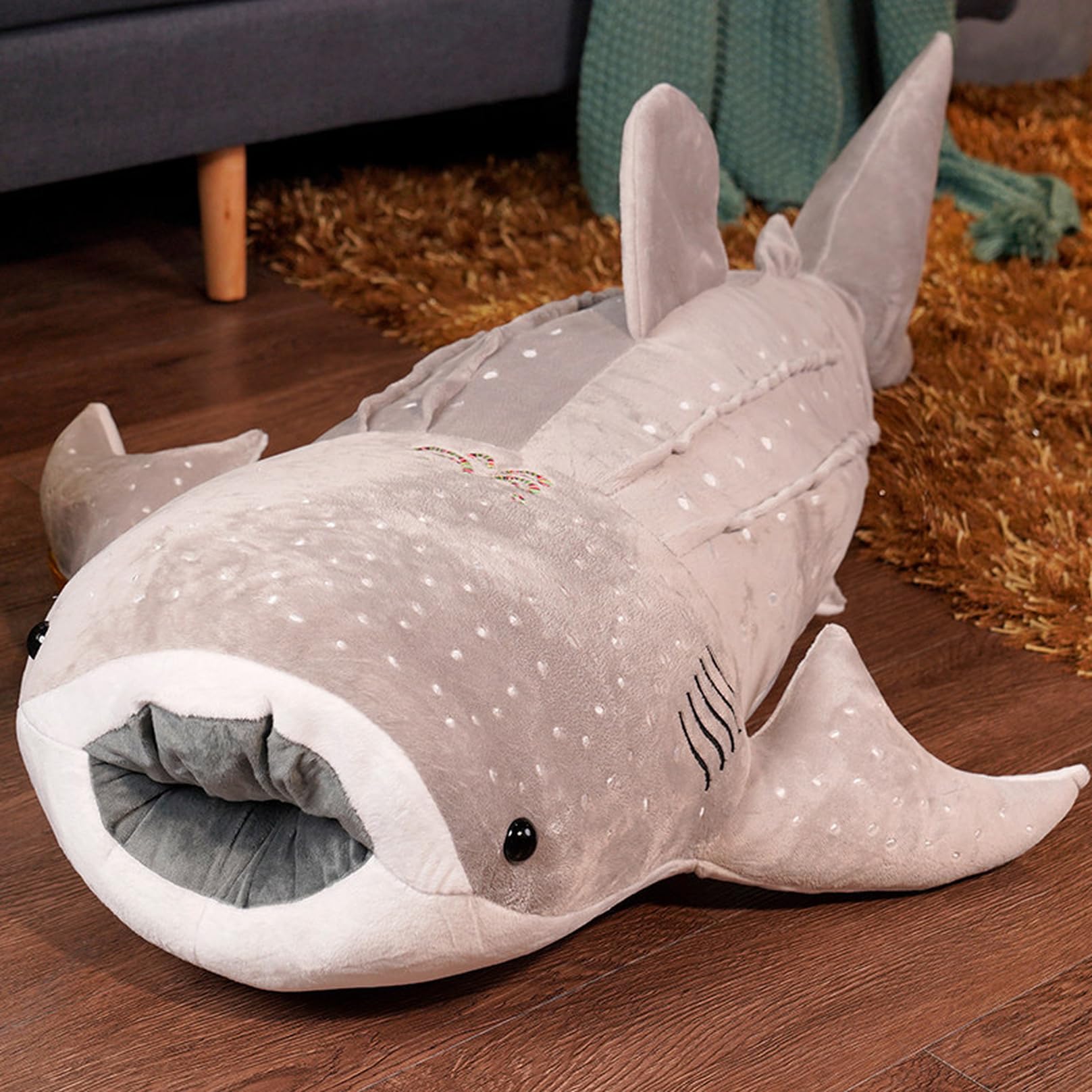 Amazon｜ふかふか さめぬいぐるみ さめ 鮫 サメ ホオジロザメ 魚